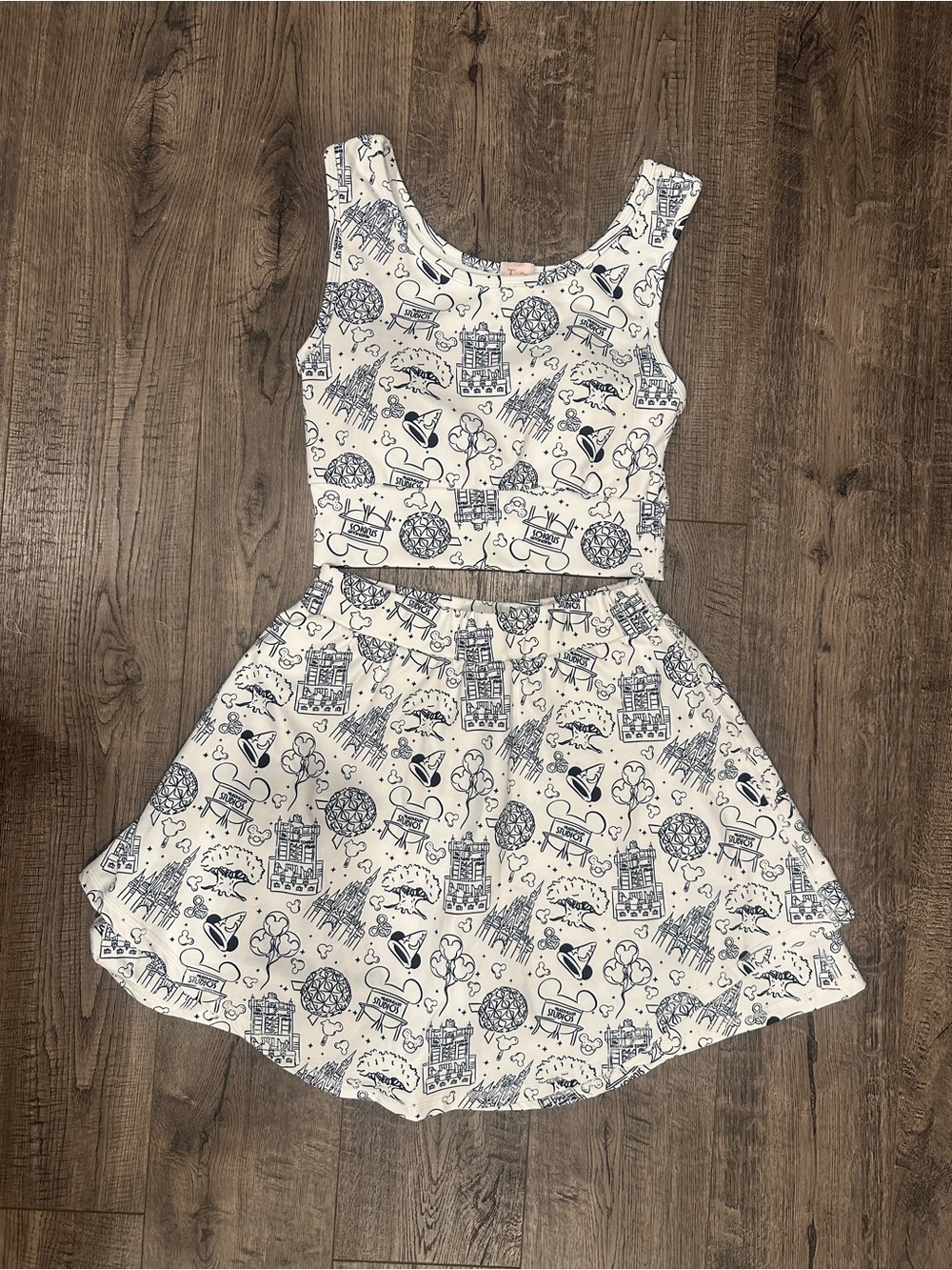 Women’s Disney Park Hopper Athletic Tank & Skort set from The Magic Box